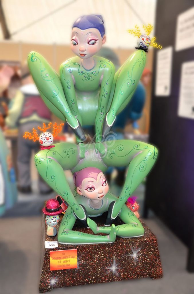 Año 2015, falla Costa y Borrás, Agustina de Aragón, Artista: José Acebes Rodríguez.