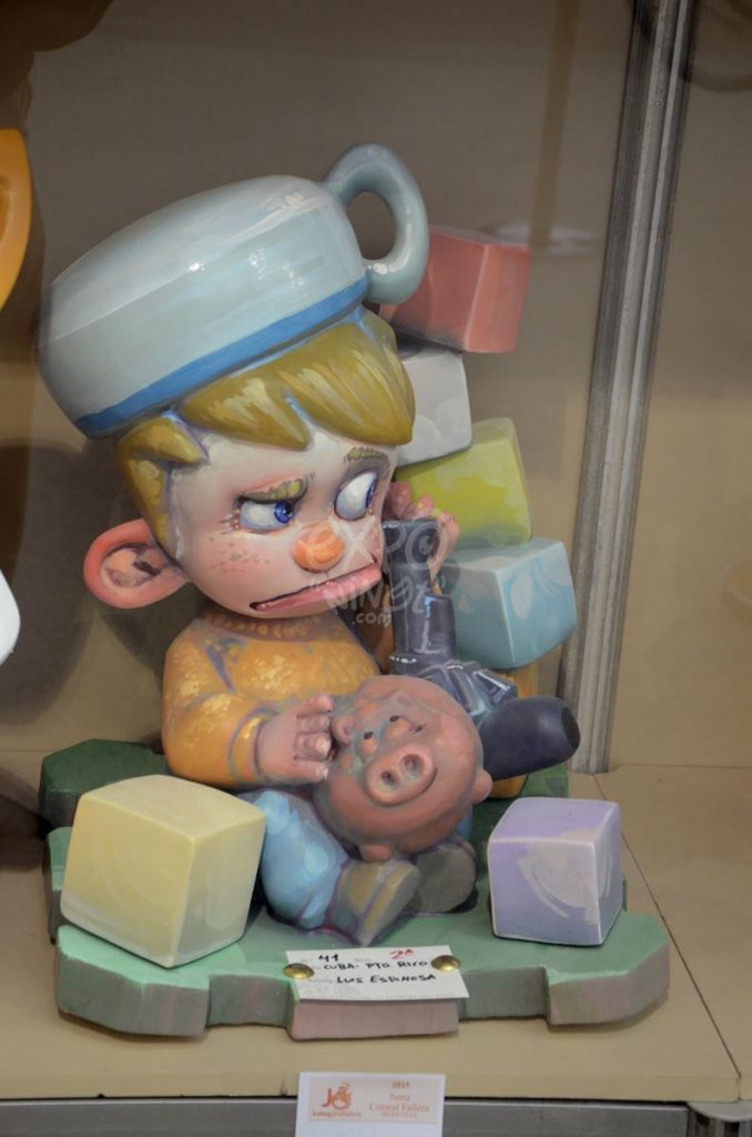 Año 2015, falla Cuba, Puerto Rico, sección segunda Infantil, Artista: Luis Espinosa Olmos.