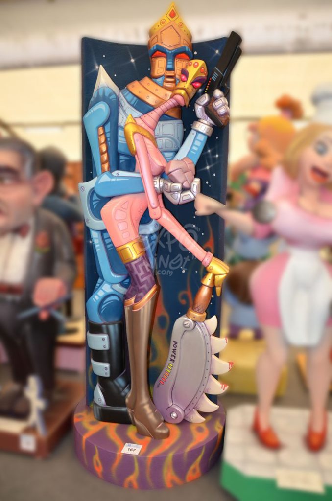 Año 2015, falla En Plom, Guillen de Castro, sección quinta c, Artista: Juan Alberto Navarro Guijarro.