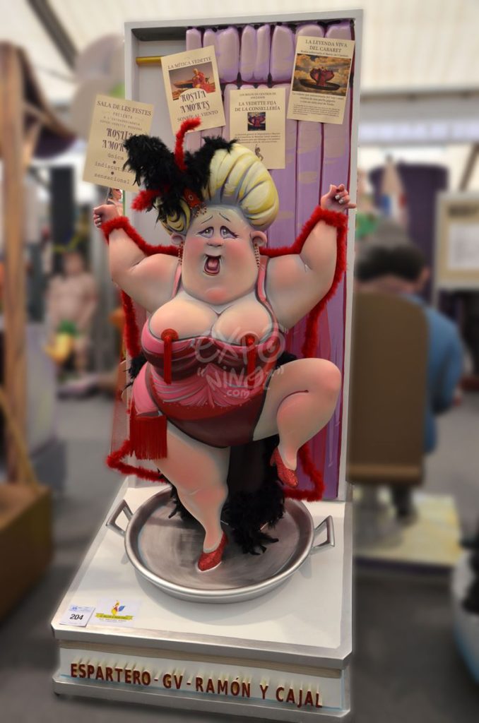 Año 2015, falla Espartero, Gran Vía Ramón y Cajal, sección segunda b, Artista: Rafael Cheli Collado.