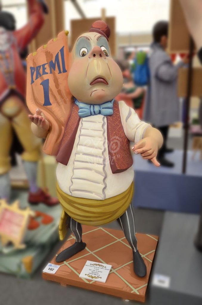 Año 2015, falla Félix Pizcueta, Cirilo Amorós, Ruzafa, sección cuarta c, Artista: Josué Beitia.