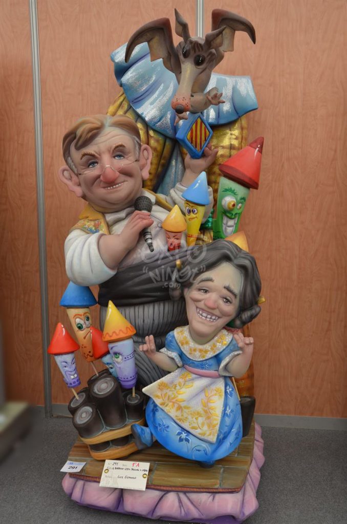 Año 2015, falla General Barroso, Litógrafo Pascual Abad, sección primera a, Artista: Luis Espinosa Olmos.
