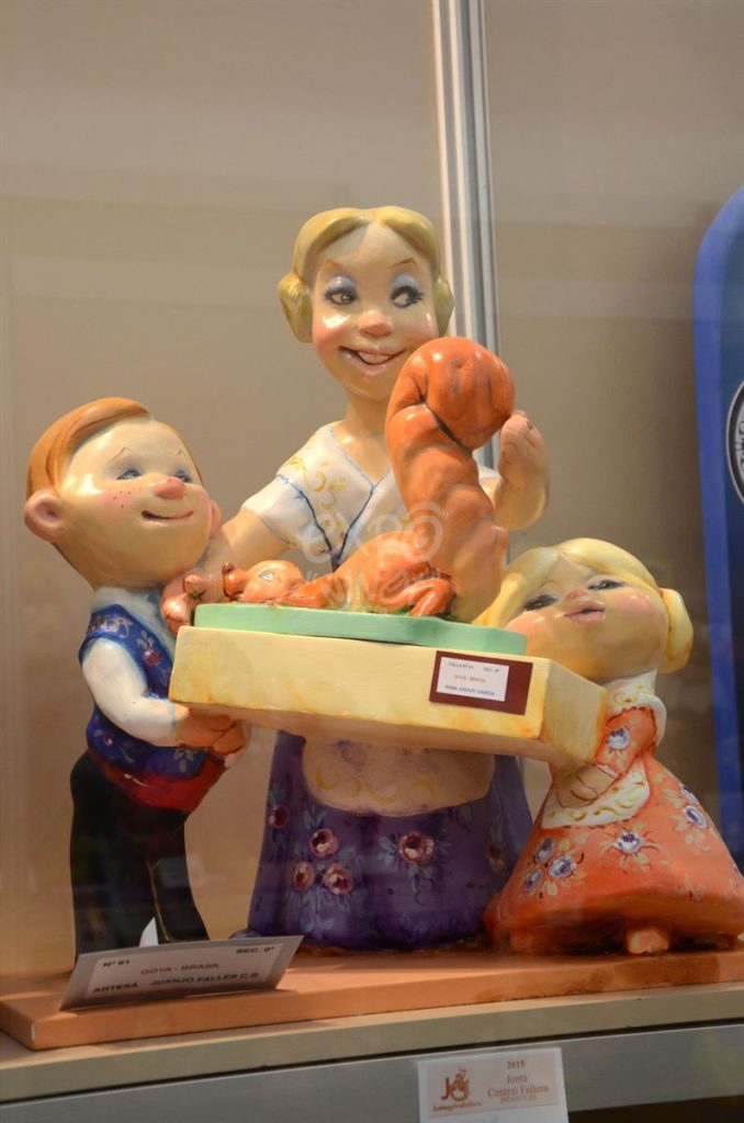Año 2015, falla Goya, Brasil, sección novena Infantil, Artista: Juanjo García López.
