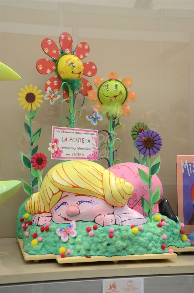 Año 2015, falla Grabador Jordán, Escultor Pastor, sección decimotercera Infantil, Artista: Diego Palacios Pérez.