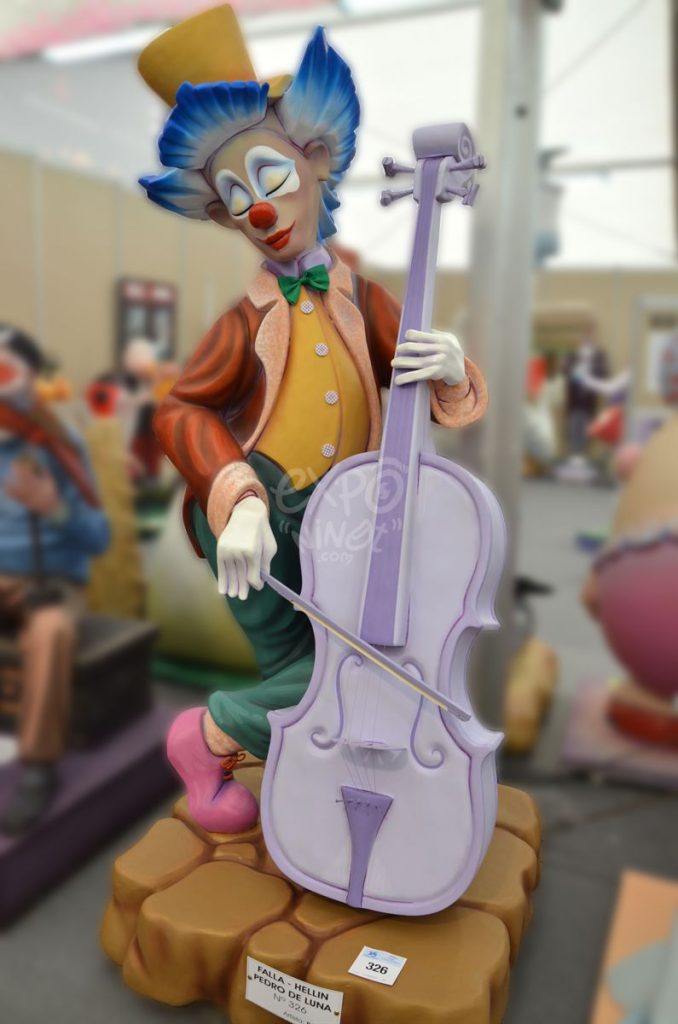 Año 2015, falla Hellín, Pedro de Luna, sección cuarta a, Artista: José Ibor Peiró.