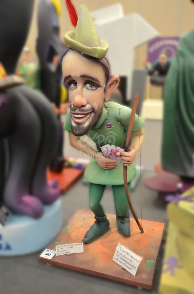 Año 2015, falla Ingeniero Vicente Pichó, Avenida de Valladolid, sección quinta c, Artista: José Antonio Marco Gómez.