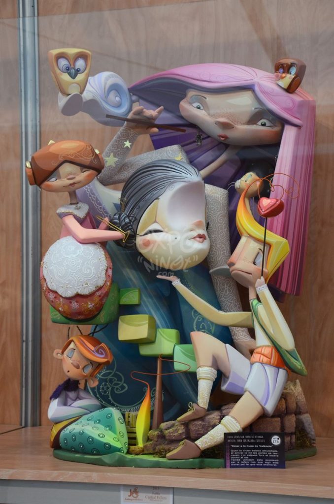 Año 2015, falla Jesús, San Francisco de Borja, sección primera Infantil, Artista: Iván Tortajada.