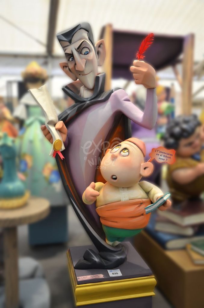 Año 2015, falla Juan de Aguilo, Gaspar Aguilar, sección segunda b, Artista: Ignacio Ferrando Tamarit.
