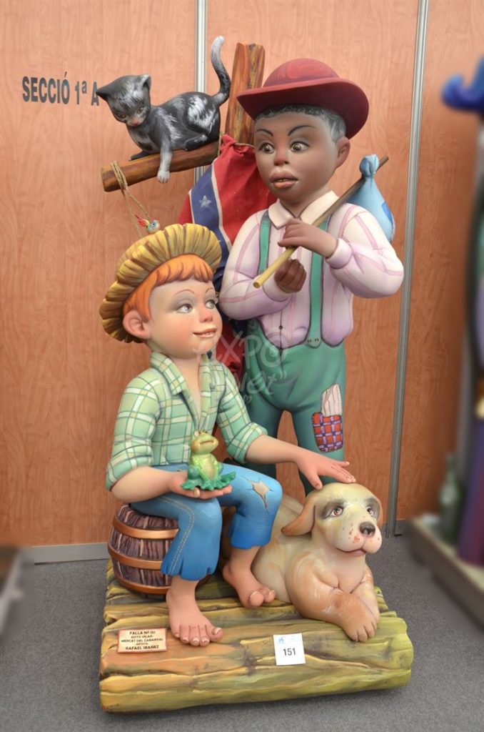 Año 2015, falla Justo Vilar, Plaza Mercado Cabañal, sección primera a, Artista: Rafael Ibáñez Sánchez.