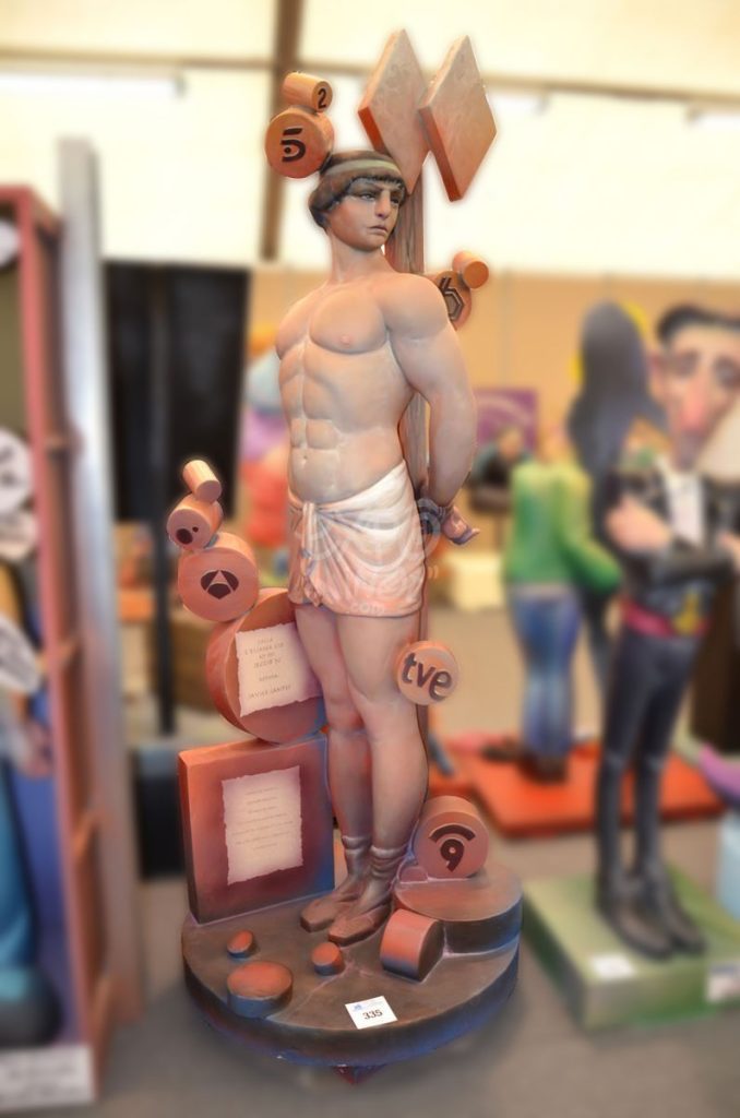 Año 2015, falla La Eliana, Cid, sección quinta c, Artista: Javier Santes Alpuente.