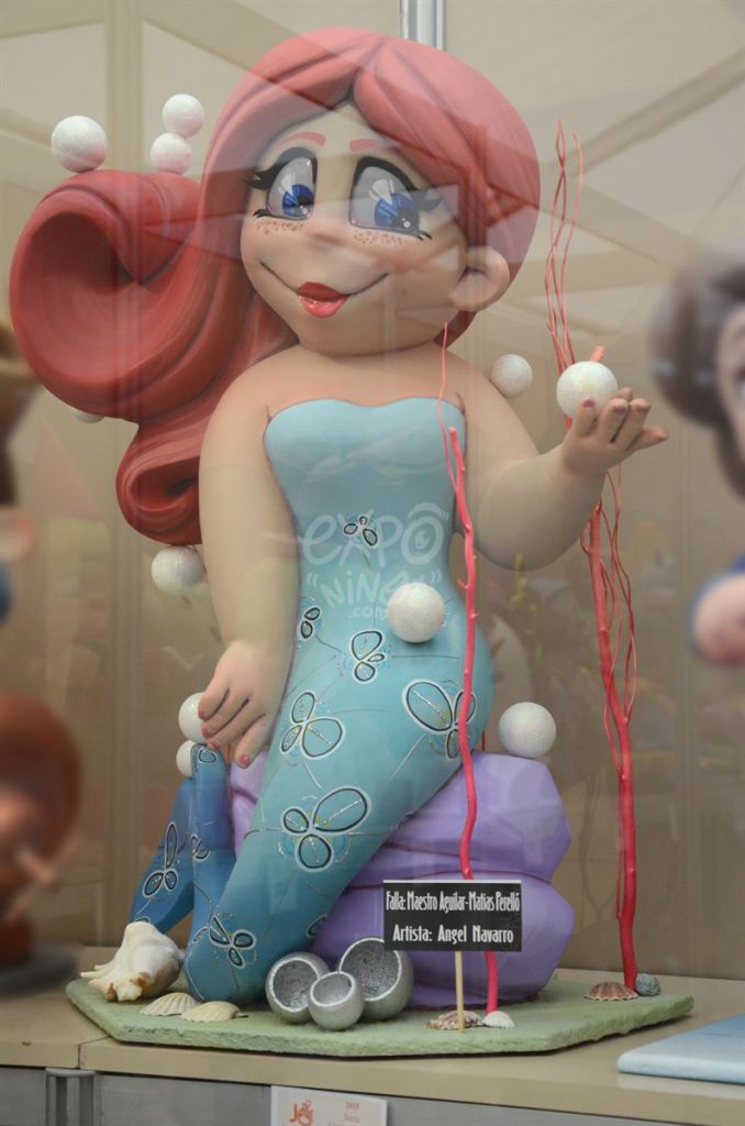 Año 2015, falla Maestro Aguilar, Matías Perelló, sección decimocuarta Infantil, Artista: Ángel Navarro Requena.