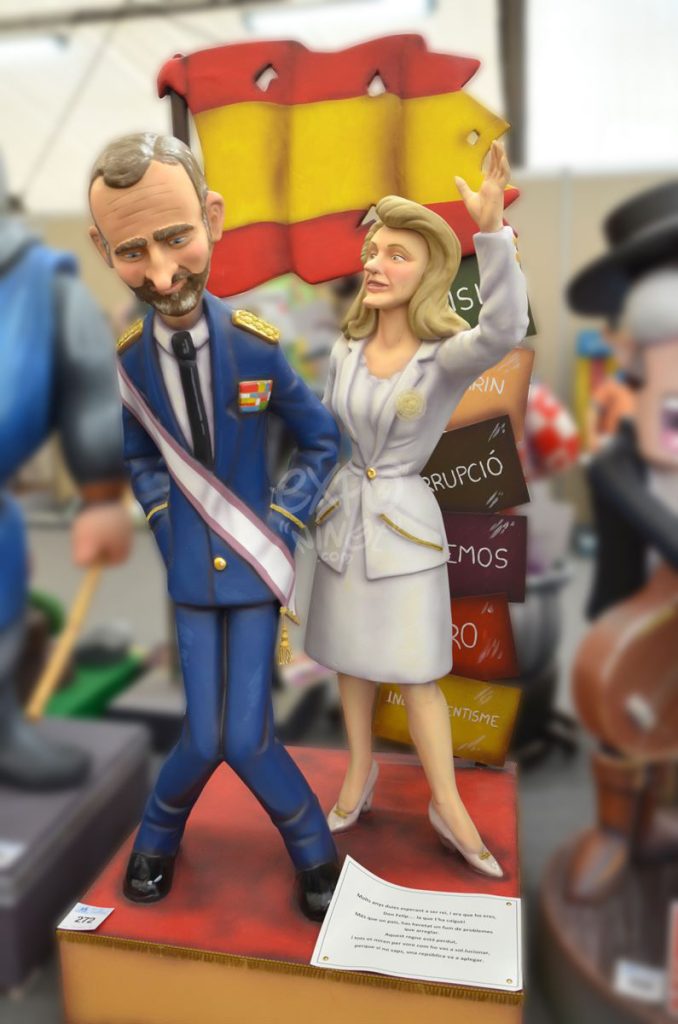 Año 2015, falla Menéndez y Pelayo, Avenida Cataluña, sección cuarta b, Artista: Pascual P. Martínez.