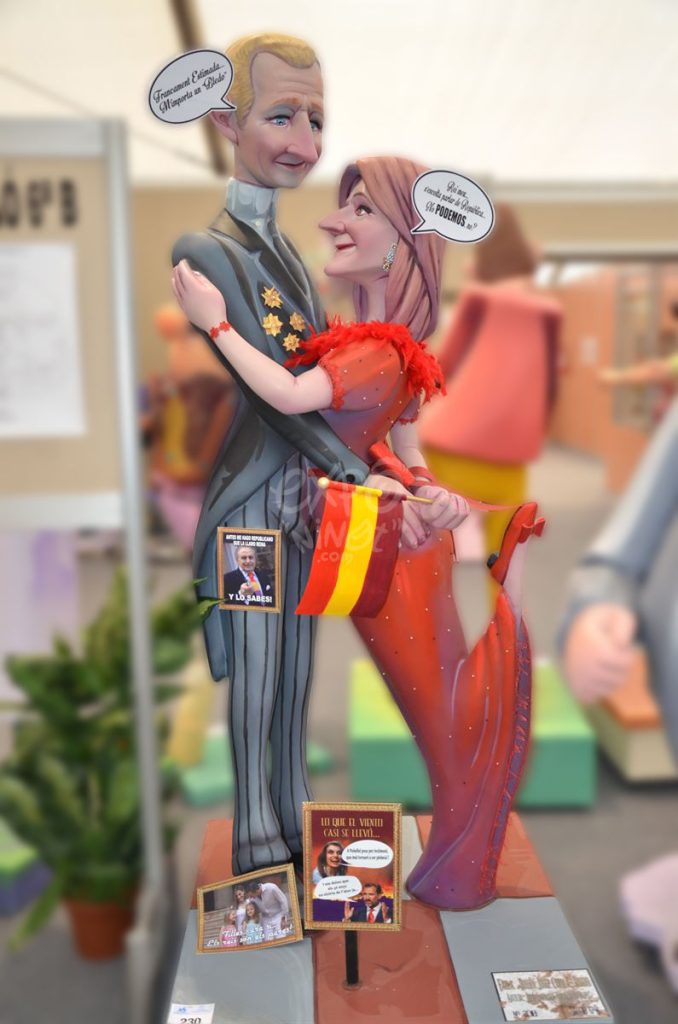 Año 2015, falla Mossén José Cuenca, Pinedo, sección sexta b, Artista: José Jarauta Navajas “Pepo”.