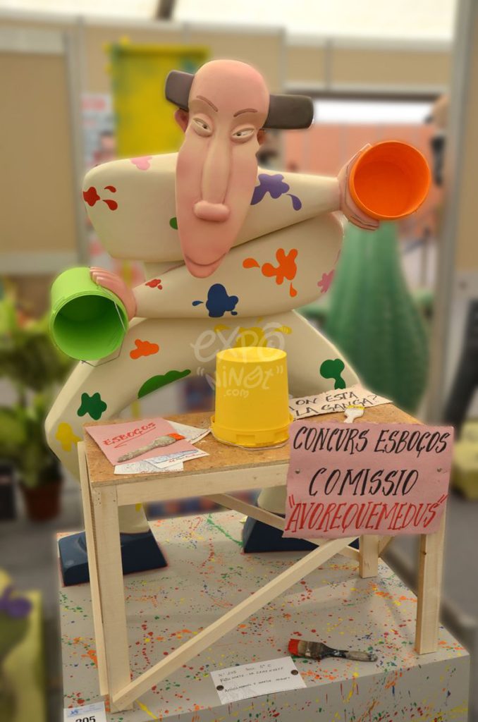 Año 2015, falla Norte, Doctor Zamenhof, sección quinta c, Artista: Manuel Martín Huguet.