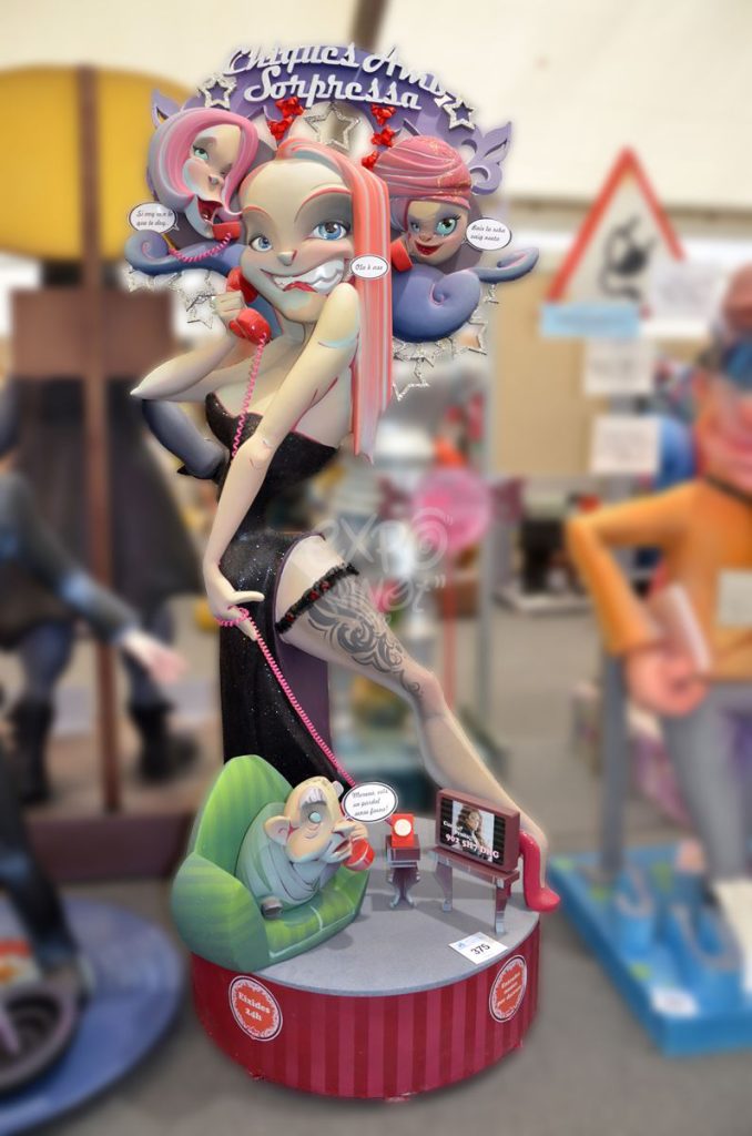 Año 2015, falla Paseo Alameda, Avenida Francia, sección tercera a, Artista: Mario Gual del Olmo.