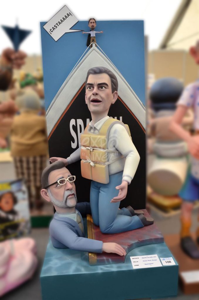 Año 2015, falla Pintor Stolz, Burgos, sección sexta a, Artista: Agustín Torralba Soto.