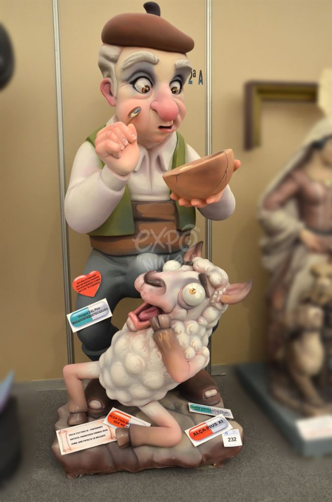 Año 2015, falla Pio once, Fontanares, Artista: Francisco Torres.
