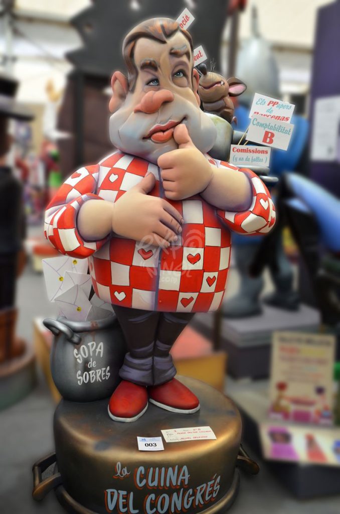 Año 2015, falla Plaza Doctor Collado, sección segunda b, Artista: Miguel Delegido Cabrito.