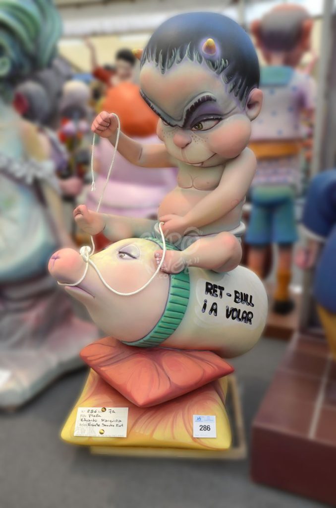 Año 2015, falla Plaza Eduardo Marquina, sección séptima a, Artista: Vicente Sancho Fort.