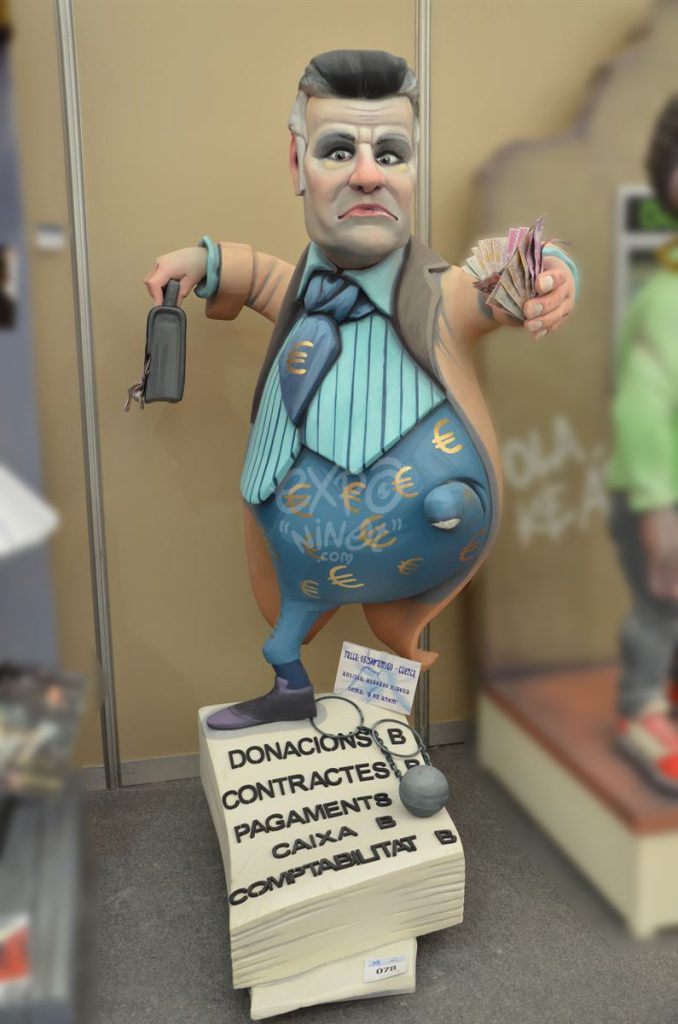 Año 2015, falla Plaza Obispo Amigó, Cuenca, sección primera b, Artista: Alberto Ribera Fernández.