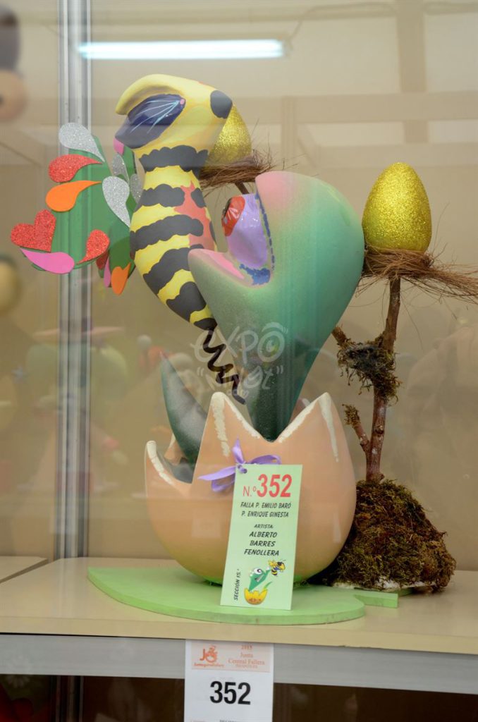 Año 2015, falla Poeta Emilio Baró, Enrique Ginesta, sección decimoquinta Infantil, Artista: Alberto Barres Fenollera.