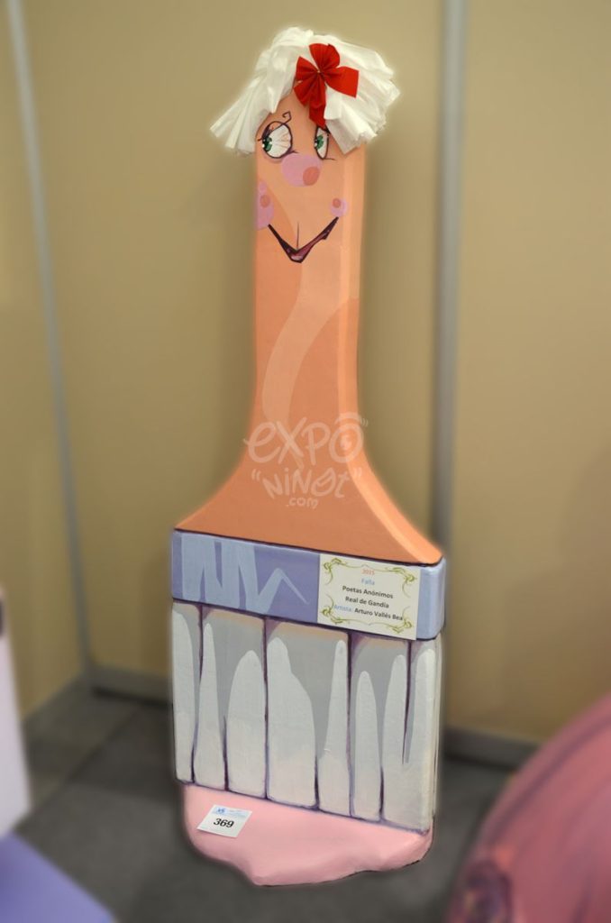 Año 2015, falla Poetas Anónimos, Real de Gandia, sección séptima c, Artista: Arturo Vallés Bea.
