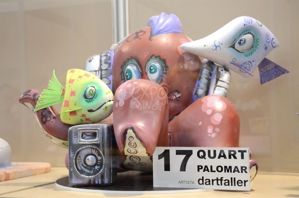 Año 2015, falla Quart, Palomar, sección novena Infantil, Artista: Dart Faller.
