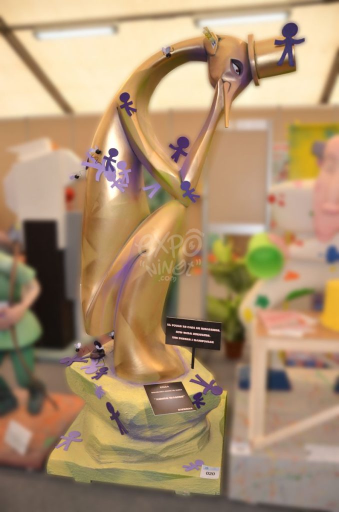Año 2015, falla Salamanca, Conde Altea, sección quinta c, Artista: Daniel Jiménez Zafrilla.