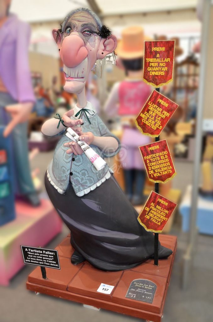 Año 2015, falla San Juan Bosco, Duque de Mandas, sección tercera b, Artista: José Jarauta Navajas “Pepo”.