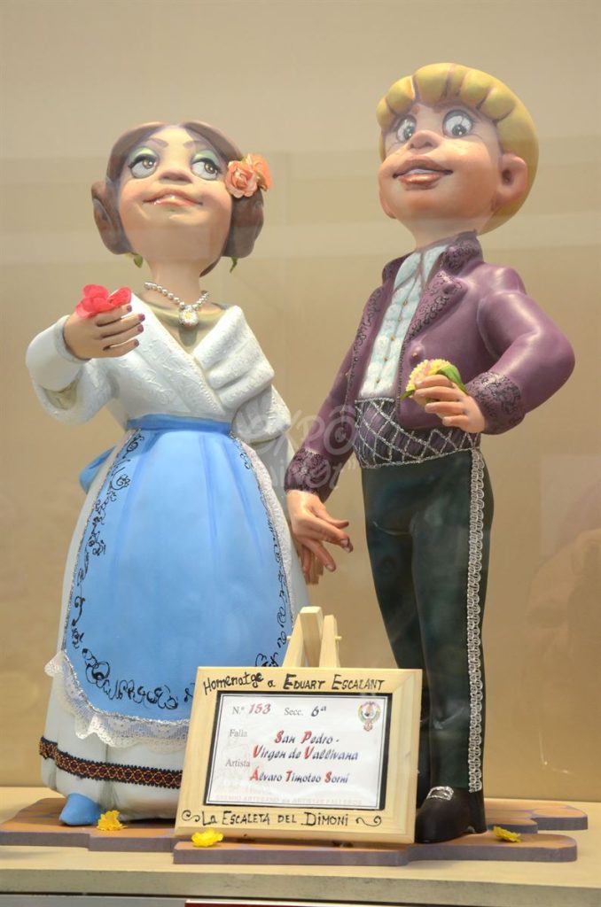 Año 2015, falla San Pedro, Virgen de Vallivana, sección sexta Infantil, Artista: Álvaro Timoteo Sorní.