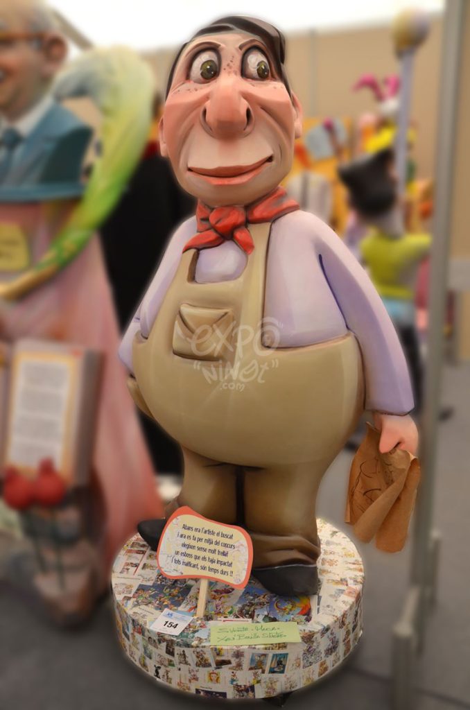Año 2015, falla San Vicente, Marvá, sección quinta b, Artista: Xavier Bonilla Silvestre.