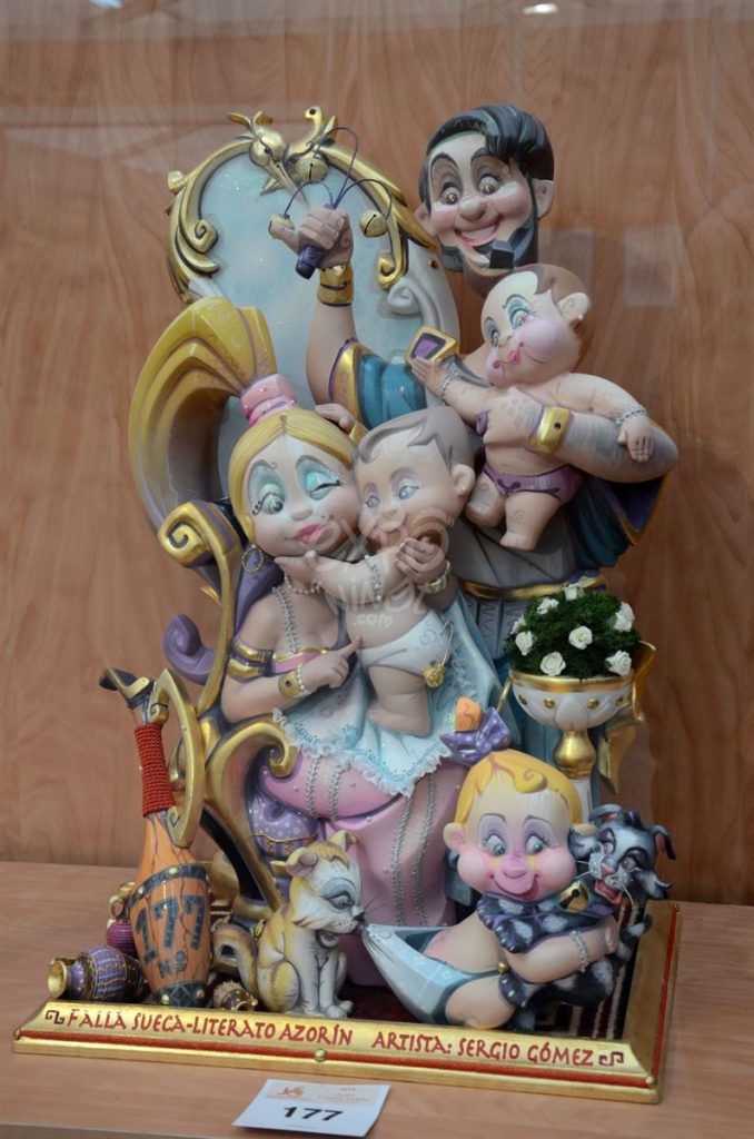Año 2015, falla Sueca, Literato Azorín, sección especial Infantil, Artista: Sergio Gómez Ferrer.