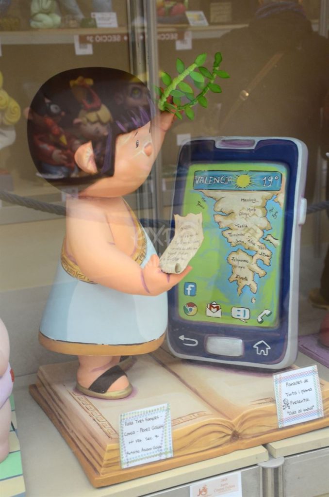Año 2015, falla Tres Forques, Cuenca, Pérez Galdós, sección novena Infantil, Artista: Álvaro Guija Moreno.