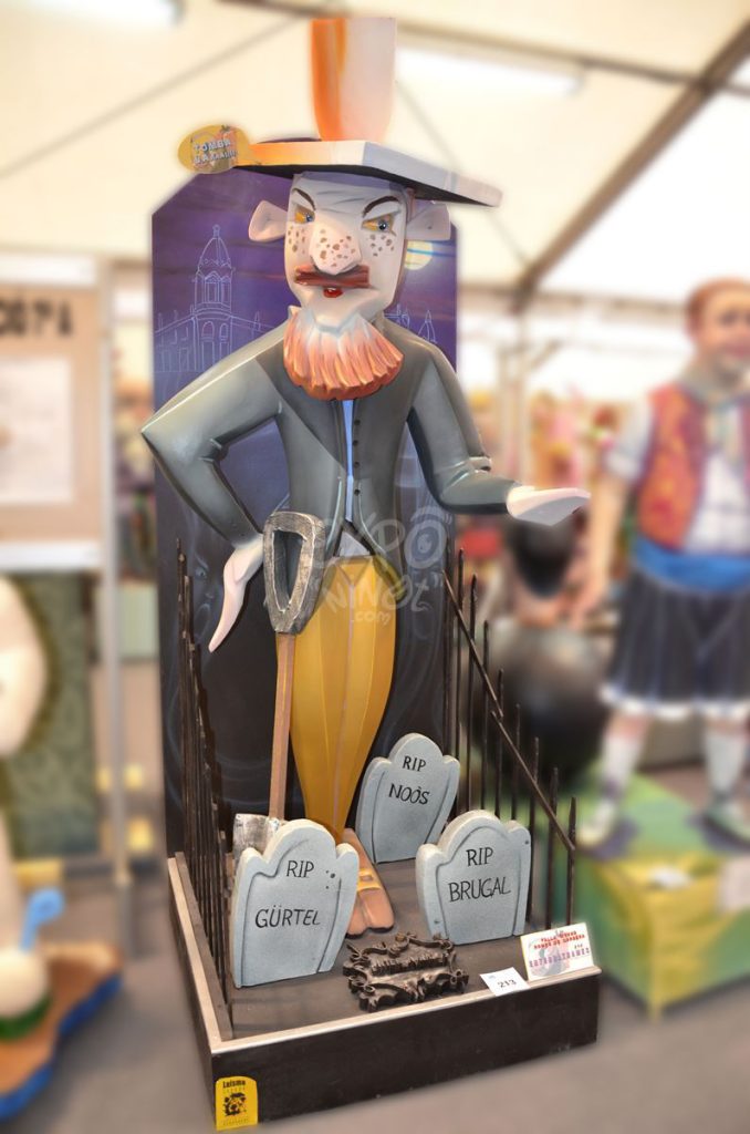 Año 2015, falla Vivons, Romeu de Corbera, sección séptima a, Artista: Luis Manuel Lozano Aracil.