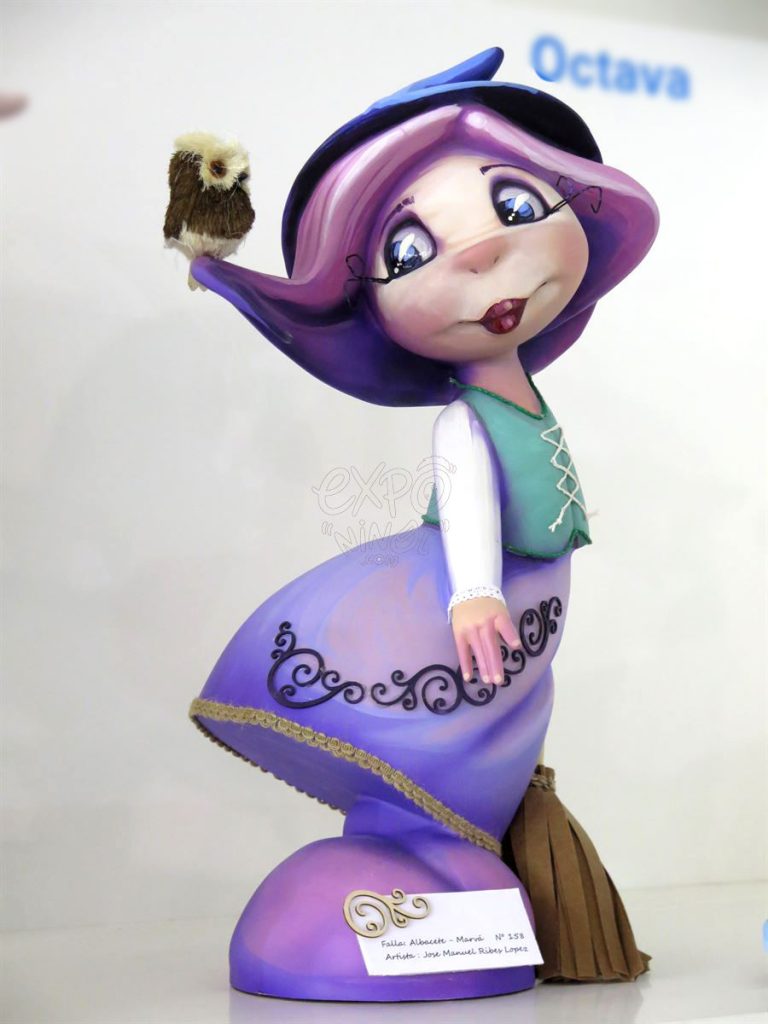 Año 2016, falla Albacete, Marvá, sección octava Infantil, Artista: José Manuel Ribes López.