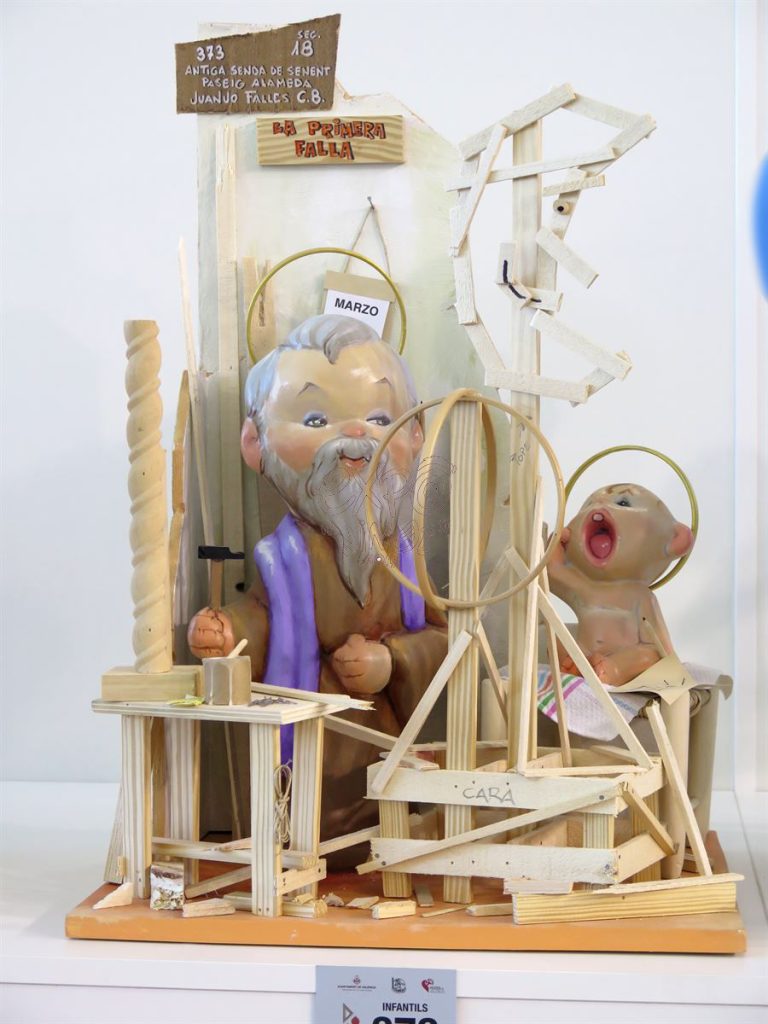Año 2016, falla Antigua Senda Senent, Paseo Alameda, sección decimoctava Infantil, Artista: Juanjo García López.