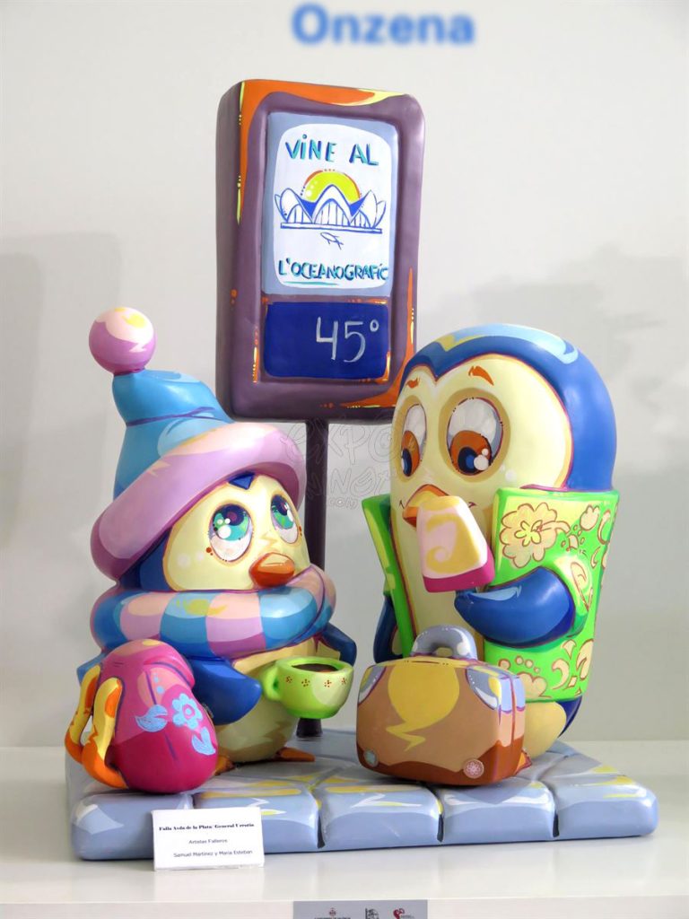 Año 2016, falla Avenida de la Plata, General Urrutia, sección undécima Infantil, Artista: María Esteban, Samuel Martínez.