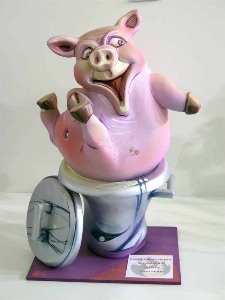 Año 2016, falla Cádiz, Denia, sección undécima Infantil, Artista: Toni Pérez.