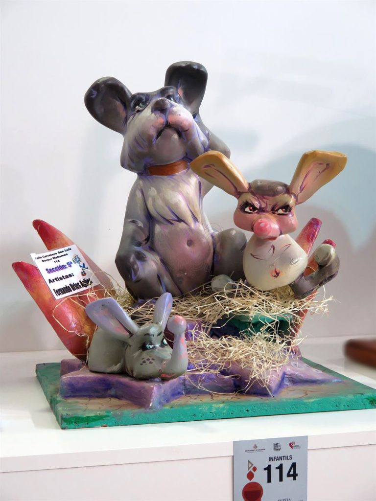 Año 2016, falla Carrera San Luis, Avenida Doctor Waksman, sección quinta Infantil, Artista: Fernando Urios Aigües.