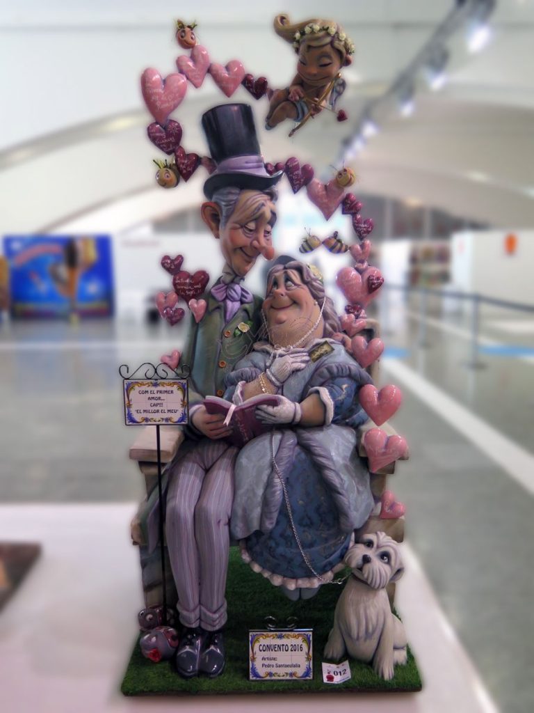 Año 2016, falla Convento Jerusalén, Matemático Marzal, Artista: Pedro Santaeulalia Serrán.