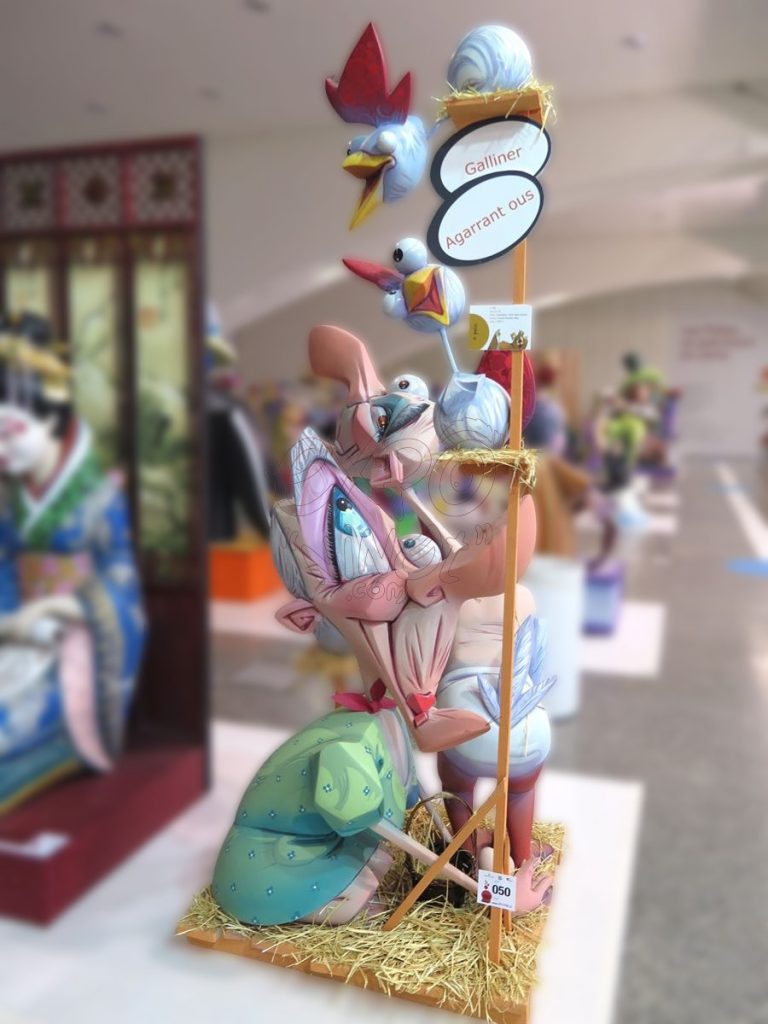 Año 2016, falla Corretgería, Bany dels Pavesos, Artista: Manuel Martínez Reig.