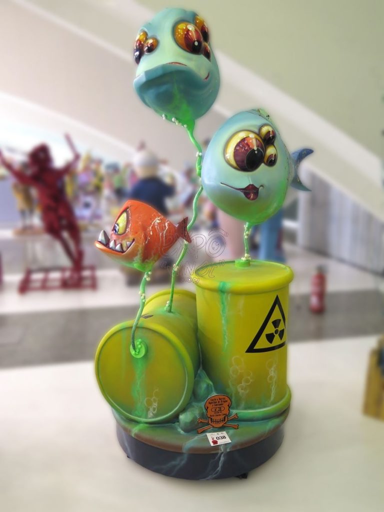 Año 2016, falla Costa y Borrás, Agustina de Aragón, Artista: David Sánchez Llongo.