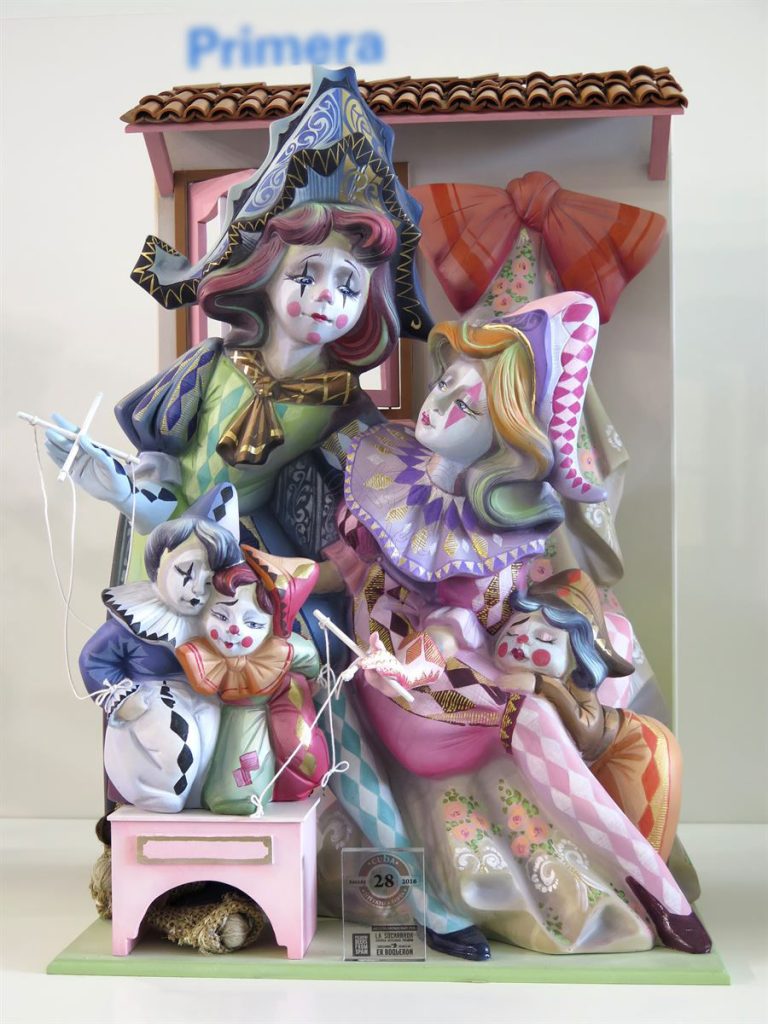 Año 2016, falla Cuba, Literato Azorín, sección primera Infantil, Artista: Manuel Rubio.