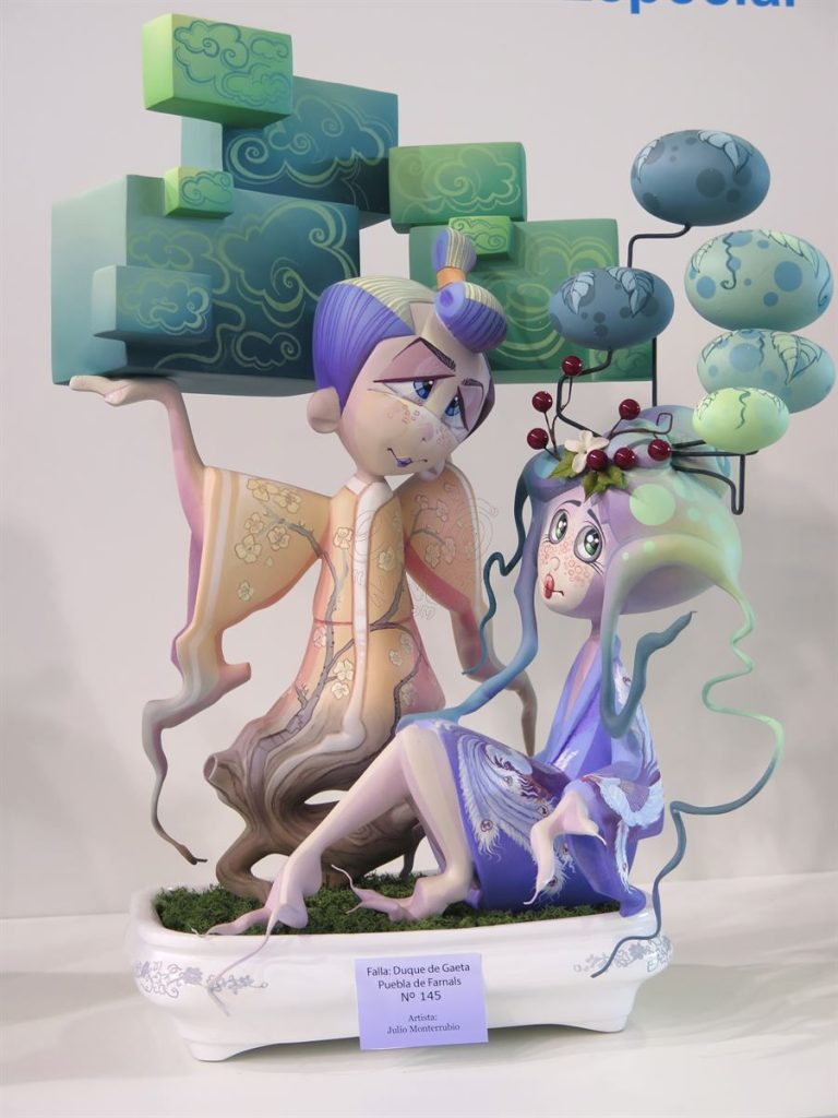 Año 2016, falla Duque de Gaeta, Puebla de Farnals, sección especial Infantil, Artista: Julio Monterrubio Fernández.