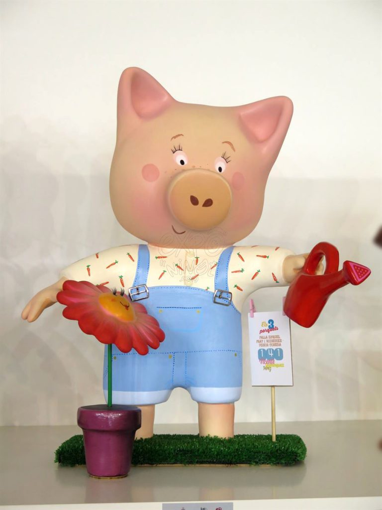 Año 2016, falla Fray J. Rodríguez, Pintor Cortina, sección séptima Infantil, Artista: Vicente Domínguez.