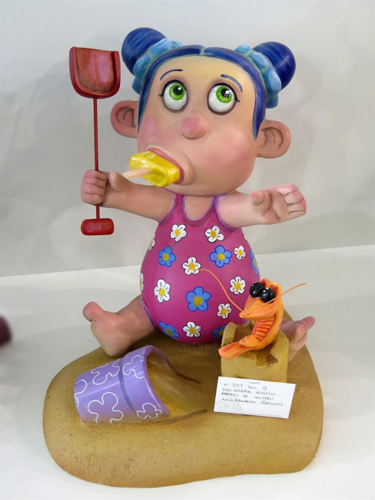 Año 2016, falla General Asensio, Marqués Solferit, sección, cuarta Infantil Artista: Fernando Martínez.
