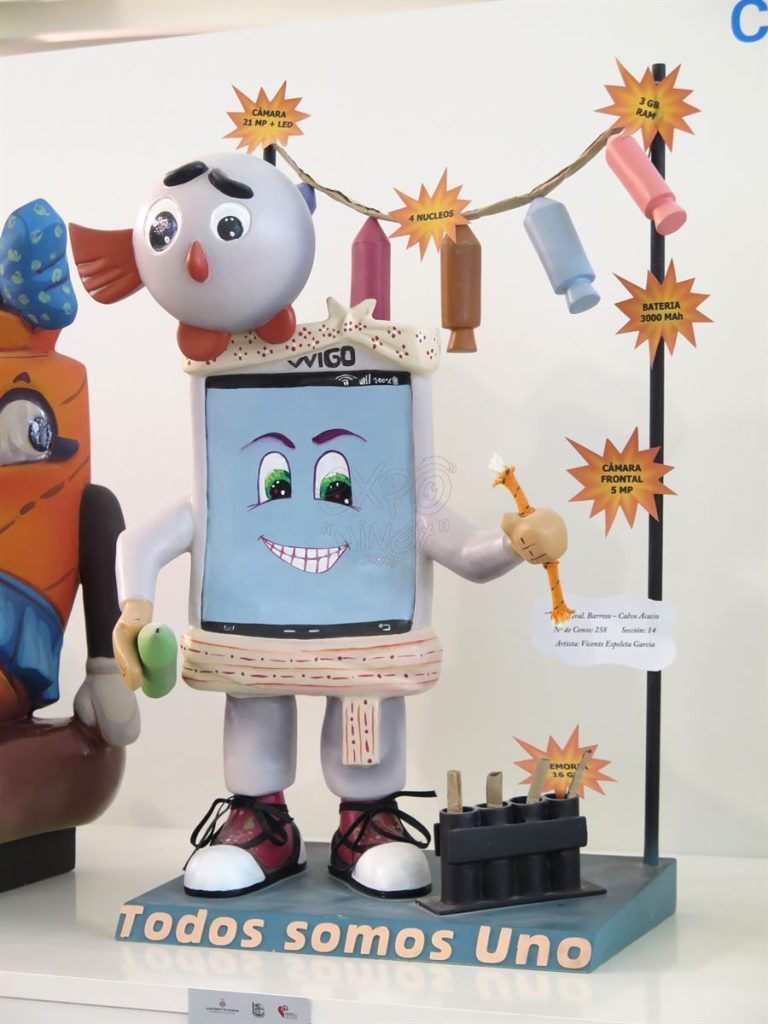 Año 2016, falla General Barroso, Calvo Acacio, sección decimocuarta Infantil, Artista: Vicente Espeleta García.