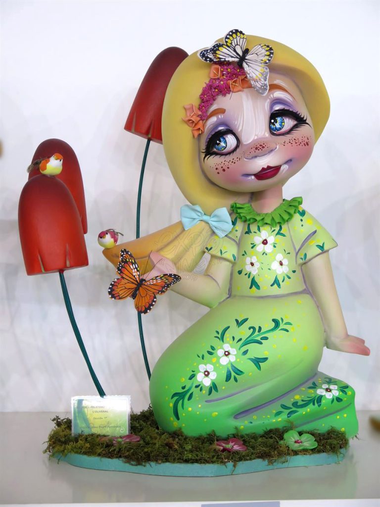 Año 2016, falla Gloria, Felicidad, Tremolar, sección séptima Infantil, Artista: Ximo Martí Fernández.