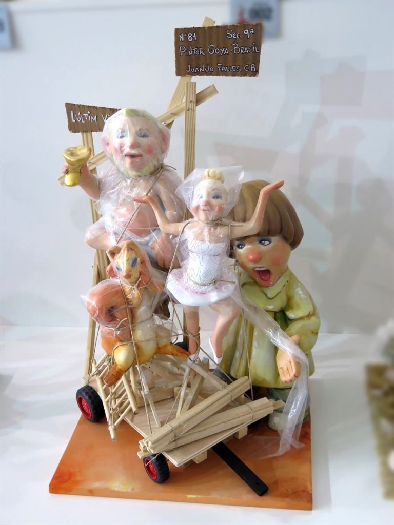 Año 2016, falla Goya, Brasil, sección novena Infantil, Artista: Juanjo García López.