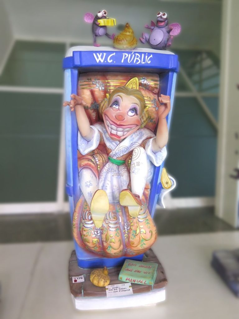 Año 2016, falla Hierros, Juan Bautista Perales, Artista: Luis Espinosa Olmos.
